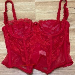 Lady Marlene Red Lace Corset